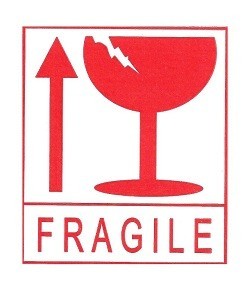 Etiquetas FR&Aacute;GIL / Pegatinas Fragile (45 hojas)