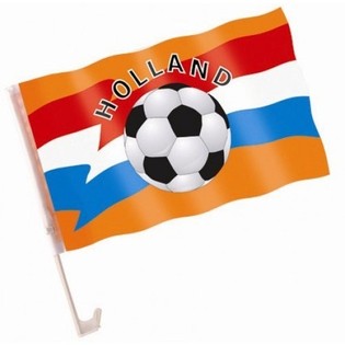 Bandera de Coche Pa&iacute;ses Bajos Copa del Mundo (6 uds.)