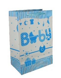 Bolsa de Regalo de Nacimiento - Azul Beb&eacute; (12 uds.)