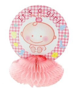 Decoraci&oacute;n de Mesa para Nacimiento - Rosa Beb&eacute; (12 uds.)