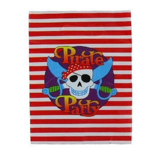 10 Bolsas de Cumplea&ntilde;os - Pirate Party (Lote de 6 packs)