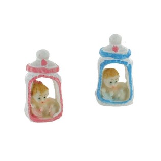 Decoraci&oacute;n de Nacimiento - Beb&eacute; en Biber&oacute;n 5,5 cm (12 uds.)