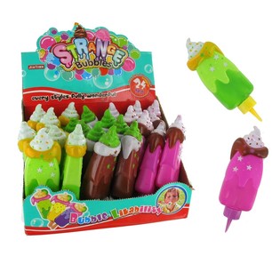 Pomperos de jabón con forma de helado (24 uds.)