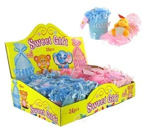 Caja de Regalo para Beb&eacute; con Caramelos y Peluche (24 uds.)
