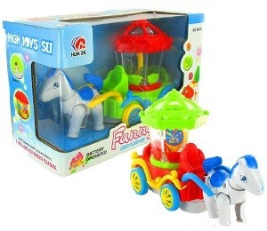 Coche de Caballos Bump & Go Magic Wagon con Luz y Sonido