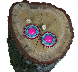 Pendientes Ibiza de colores mixtos (1 ud)