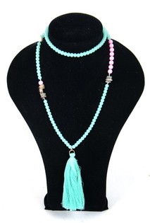 Collar Verde Menta - Estilo Ibiza (1 ud)