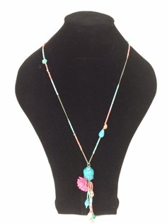 Collar largo estilo Ibiza con Buda (1 ud)