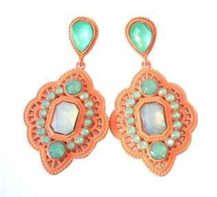 Pendientes Estilo Ibiza Salm&oacute;n (1 ud.)