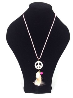 Collar Estilo Ibiza Salm&oacute;n Peace Buddha (1 ud)