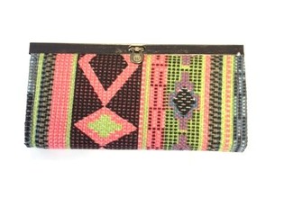 Cartera Negra/Rosa Estilo Ibiza (1 ud)