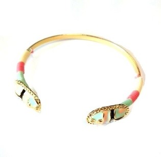 Pulsera Estilo Ibiza Rosa Turquesa (1 ud)