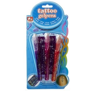 3 Bol&iacute;grafos de Gel para Tatuajes en Bl&iacute;ster (12 ud.)