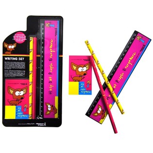 SET DE ESCRITURA DE 4 PIEZAS EN TARJETA (6 uds.)