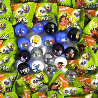 CANICAS CON LICENCIA - NICKELODEON DORA, BOB ESPONJA, AVATAR (96 uds.)