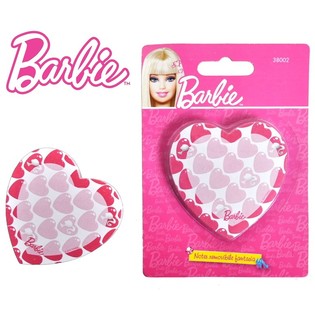 BLOC DE NOTAS BARBIE EN FORMA DE CORAZ&Oacute;N EN BL&Iacute;STER (6 uds.)