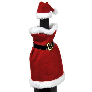 VESTIDO NAVIDE&Ntilde;O PARA BOTELLA DE VINO (12 uds.)