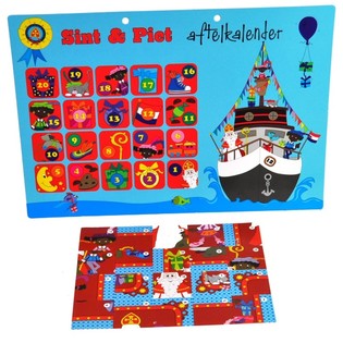 Calendario de Cuenta Atr&aacute;s de Sinterklaas y Piet - Modelo 2 (9 uds.)
