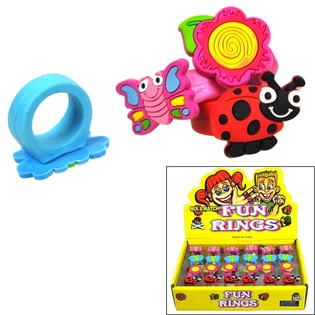 Anillos Infantiles en Expositor - Modelo Insectos (24 ud)