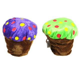 Cupcake de peluche colorido 10 cm (24 uds.)