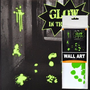 PEGATINAS DE PARED GLOW IN THE DARK - DECORACIÓN HORROR (6 uds.)