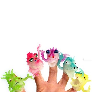 MARIONETAS DE DEDO MONSTRUOS (48 uds.)