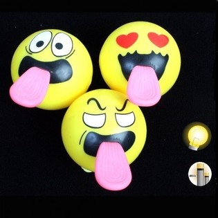 PELOTAS SALTARINAS LUMINOSAS CON LENGUA (12 uds.)