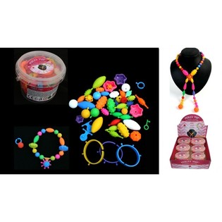 HAZ TU PROPIO COLLAR O PULSERA, 200 piezas. EN EXPOSITOR (6 uds.)