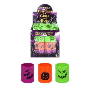 MINI ESPIRALES HALLOWEEN &Oslash;3 CM EN EXPOSITOR (72 uds.)