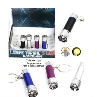 Llavero Linterna 5 LED en Expositor (24 uds.)