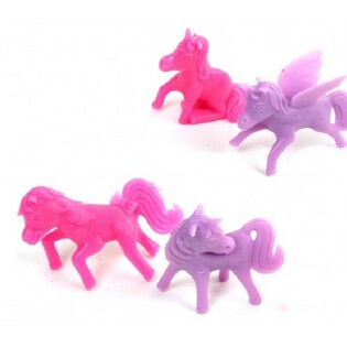 Unicornios de Pl&aacute;stico para T&oacute;mbola / Bolsas de Regalo (48 ud.)