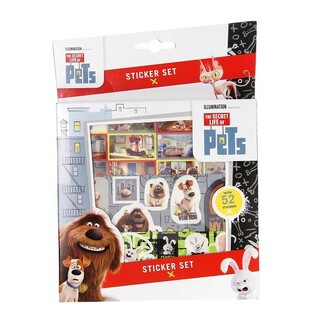 Set de Pegatinas SECRET LIFE OF PETS de 52 piezas (12 ud.)