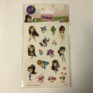 HOJA DE PEGATINAS: LITTLE PETSHOP, Medidas 16 x 9 cm (10 uds.)