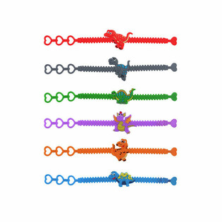PULSERAS DE SILICONA DINOSAURIOS PARA NI&Ntilde;OS (100 uds.)