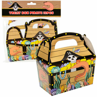 Cajitas de Regalo Pirata 12x12.5x6 cm (12 uds.)