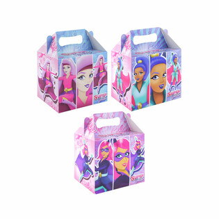 CAJA DE MEN&Uacute; &ndash; SUPER GIRLS &ndash; 14 x 9,5 x 18 cm (24 uds.)