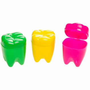CAJITA PARA DIENTES MUELA DE COLORES (12 ud.)