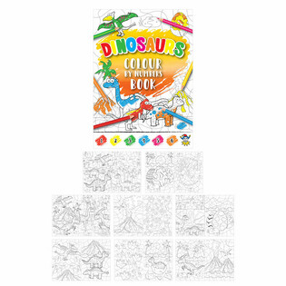 Libro de Colorear por N&uacute;meros - Dinosaurios (48 unidades)