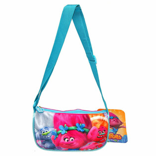 TROLLS - Bolso bandolera infantil con correa larga (12 ud.)