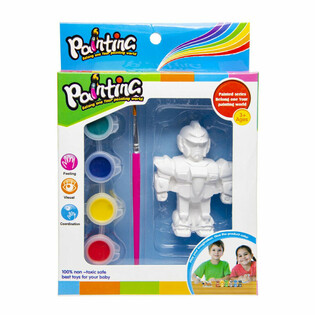 Figura 3D para Pintar - Le&oacute;n / Robot / Mariposa (6 uds.)