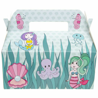 Caja de Men&uacute; Infantil Sirena - 22,5 x 12 x 9,5 cm (24 uds.)
