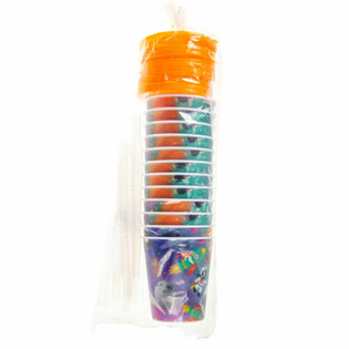 VASO / COPA DE HELADO CON PAJITA - SPACE (12 uds.)