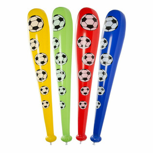 Bate de f&uacute;tbol inflable grande, 84cm de largo (12 uds.)
