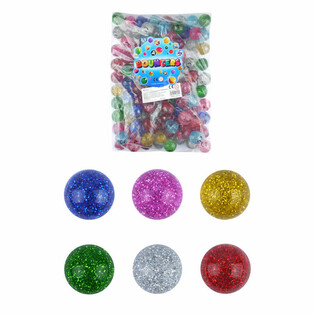 Pelotas Saltarinas con Purpurina &Oslash;3.3CM (100 unidades)