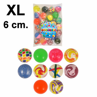 Pelotas Saltarinas XL Mix &Oslash;6cm (25 unidades)
