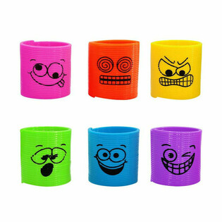 MINI ESPIRALES FUNNY FACES &Oslash;3.5 CM (6 uds.)