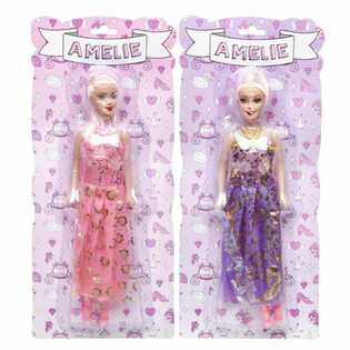 Mu&ntilde;eca Am&eacute;lie en Bl&iacute;ster - Colores Mezclados (12 uds.)