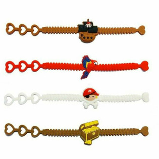Pulseras de Pirata de Silicona para Ni&ntilde;os (12 uds.)