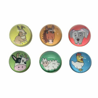 PELOTAS SALTARINAS - ANIMALES DE LA GRANJA - &Oslash; 3.2 Cm. (50 uds.)