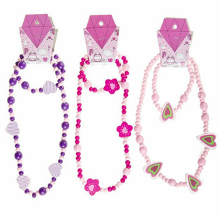 Set de Collar + Pulsera de Madera para Ni&ntilde;os (48 uds.)